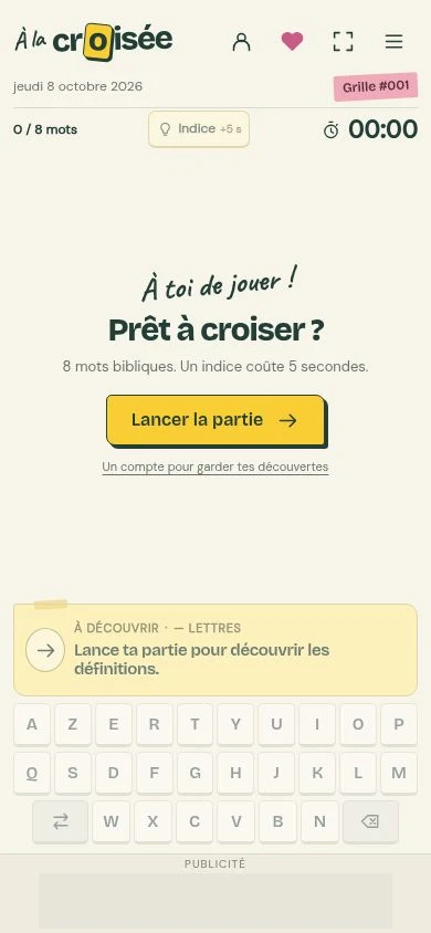 Accueil de À la croisée