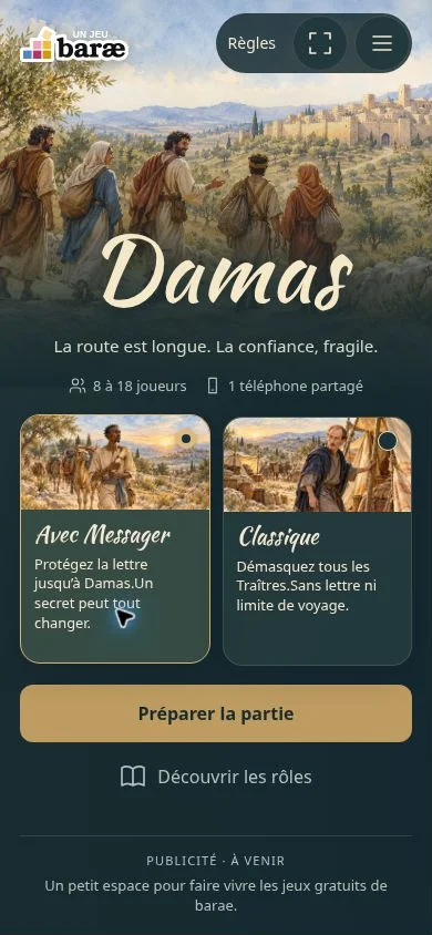 Accueil de Damas