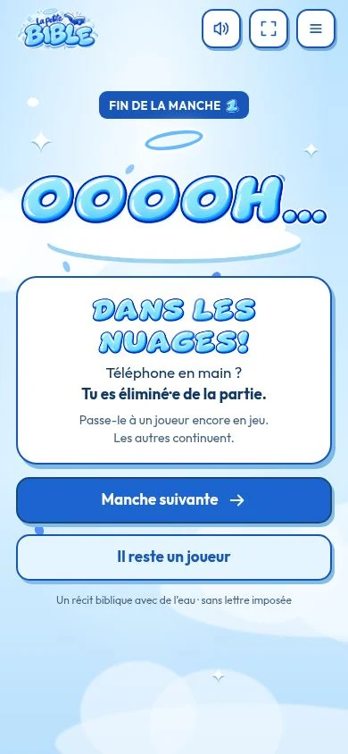 La fin d’une manche dans La petite Bible